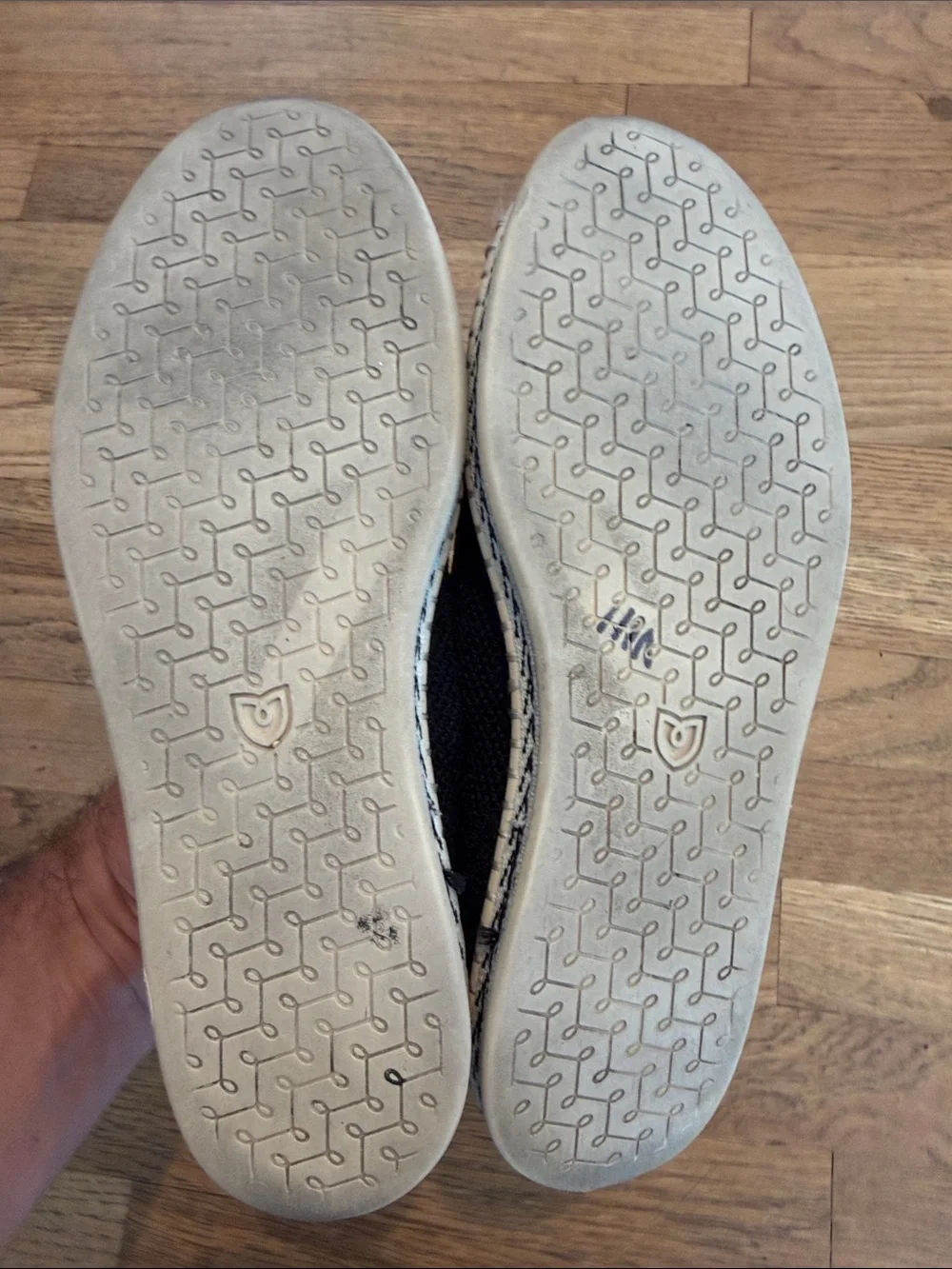 Rothy's Women's Boardwalk Espadrille Flats Black Knit Size 9